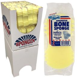54 Pieces Sponge Auto Yellow Bone Shape - Scouring Pads & Sponges