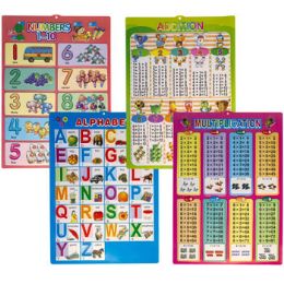 108 of Educational Molded Wall Plaque 4ast 26x16.5 Abc/math Styles
