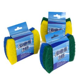 36 Pieces Scouring Pad 2pk 5.3x0.6x4.3in - Scouring Pads & Sponges