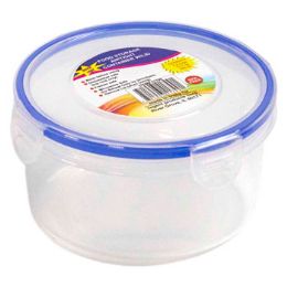 48 Wholesale Food Storage Silicone Seal 17.8 Oz Round Quick Lock 525ml