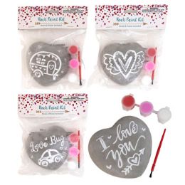 24 Wholesale Rock Paint Kit Valentine