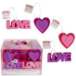 64 Pieces Bath Sponge Heart Or Love Shape - Shower Accessories