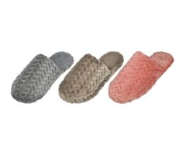 36 Pairs Women's Fuzzy Quilted Slippers - Women's Slippers