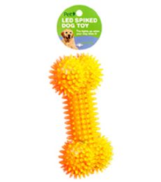 48 Wholesale Led Spiked Dog Toy Assorted Color
