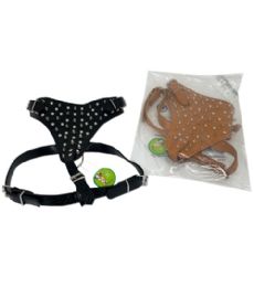12 Pieces Dog Harness With Spike - Pet Collars and Leashes