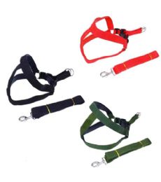 12 Pieces Xxl Harness And Leash 4.0x120 Assorted Color - Pet Collars and Leashes