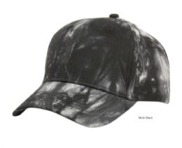 12 Pieces Tie Dye Multi Color Baseball Cap Multi Black - Baseball Caps & Snap Backs