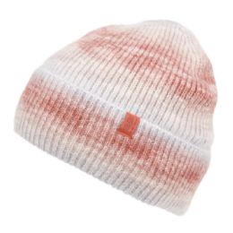 12 Pieces Tie Dye Multi Color Knit Beanie W/sherpa Fur Lining - Winter Beanie Hats
