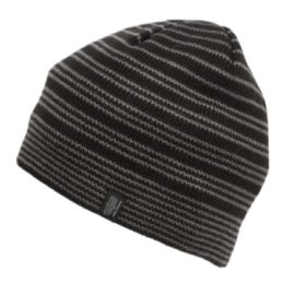 12 Pieces Lightweight Cable Knit Beanie With Fleece/thermaL-Reflective Lining Color Stripe Black - Winter Beanie Hats
