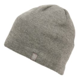 12 Wholesale Lightweight Cable Knit Beanie With Fleece/thermaL-Reflective Lining Color Charcoal