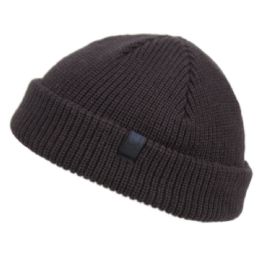 12 Pieces Fisherman Dock Knit Cuff Beanie Color Navy - Winter Beanie Hats