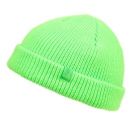 12 Pieces Fisherman Dock Knit Cuff Beanie Color Neon Green - Winter Beanie Hats
