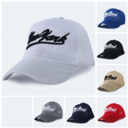6 of Men Caps Logo New York Mesh
