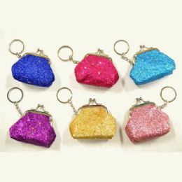 48 Pieces Mini Glitter Clasp Coin Purse - Coin Holders & Banks