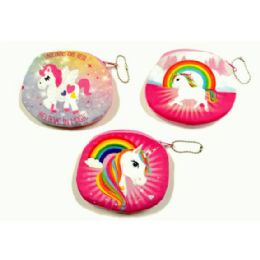 48 Pieces Unicorns Soft Coin Purse - Coin Holders & Banks