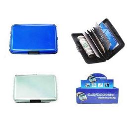 48 Wholesale Id Wallet Case Solid Colors