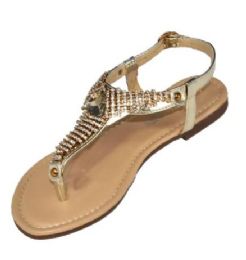 18 Pairs Girl's Rhinestone Sandals - Girls Sandals