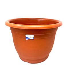 48 Wholesale Large Plastic Planter With Tray 8.5x7.5 Inch