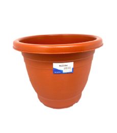48 Wholesale Large Plastic Planter With Tray 11x9.5 Inch