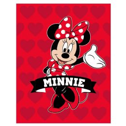 10 Pieces Twin Minnie Mouse Blanket Rachelle 60x80 - Fleece & Sherpa Blankets