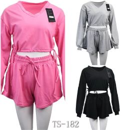 12 Sets Set Long Sleeve Adjustable Length Set Cotton Size L / xl - Womens Active Wear