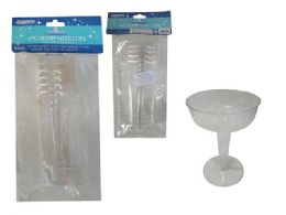 48 Wholesale Clear Plastic Champagne Cups