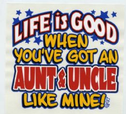 36 Pieces Baby Shirts Life Is Good When You've Got An Aunt & Uncle Like Mine!" - Baby Apparel