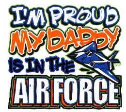 36 Pieces Baby Shirts "i'm Proud My Daddy Is In The Air Force" - Baby Apparel