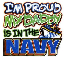 36 Pieces Baby Shirts "i'm Proud My Daddy Is In The Navy - Baby Apparel