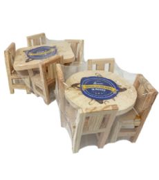24 Pieces Toy Wooden Table Chair Set - Novelty Toys