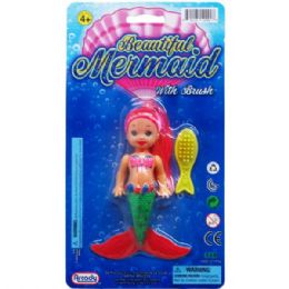 24 Pieces 4.5 Inch Mermaid Doll W/brush - Toys & Games