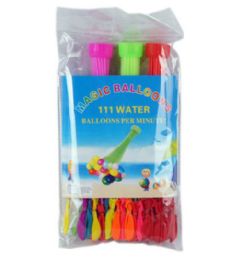 24 Bulk 3 Set 37 Pieces Water Balloon With Straw Filler
