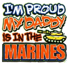 36 Pieces Baby Shirts I'm Proud My Daddy Is In The Marines - Baby Apparel