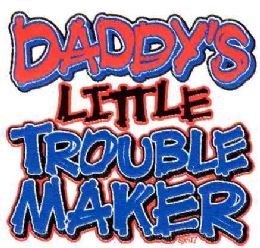 36 Pieces Baby Shirts Daddy's Little Troublemaker - Baby Apparel