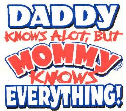 36 of Baby Shirts Daddy Knows A Lot, But Mommy Knows Everything