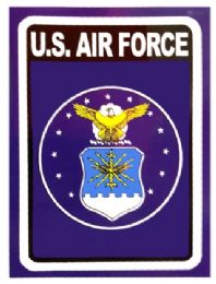 72 Wholesale Dcl2 Air Force -A. 3 X 4 Decal