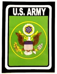 72 Wholesale Dcl2 ArmY-B. 3" X 4" Decal