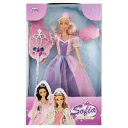 12 Wholesale Sofia Fashion Princess Doll - 2 Piece Set
