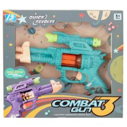 12 Wholesale LighT-Up Led Combat Space Gun With Sound