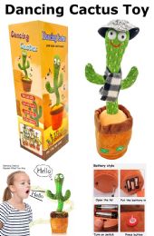 3 Pieces Sequined Hat Dancing Cactus Toy - Toys & Games