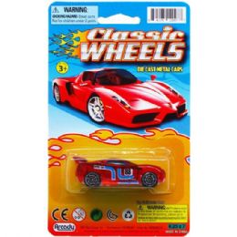 72 Wholesale 2.75 Inch Die Cast Sports Car On Blister