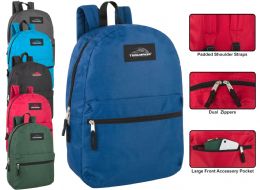 24 Wholesale 17" Classic Trailmaker Backpacks - Assorted Colors