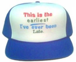 24 Pieces Adult Printed Winter Cap This Is The Earliest I've Ever Been Late - Hats With Sayings