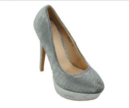 12 Wholesale Womens High Heel Shoes Color Silver