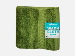 48 Wholesale 13 X 13 Wash Cloth Sage Green