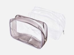 48 Pieces Clear Toiletry Carry Pouch - Cosmetic Cases
