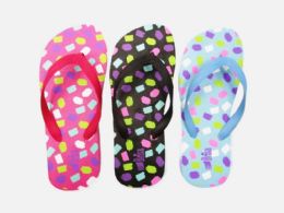 72 Wholesale Girls Flip Flops 3 Assorted