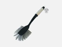 24 Wholesale Stainless Steel Handle Kitchen Scrub Brush