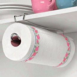 24 Wholesale Under The Shelf Kitchen Bathroom Wall Mountable Ceiling Closets Paper Towel Holder