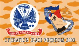 24 Wholesale Military Iraqi Freedom Polyester Flag